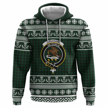 Graham Clan Tartan Christmas Hoodie with Family Crest