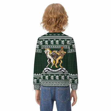 Graham Clan Tartan Crest Christmas Kid Ugly Sweatshirt Coat of Arms Funny Style