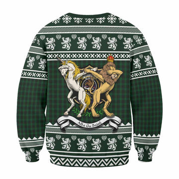 Graham Clan Tartan Crest Christmas Sweatshirt Coat of Arms Funny Style