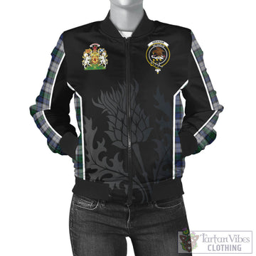 Graham Dress Tartan Bomber Jacket with Family Crest and Scottish Thistle Vibes Sport Style