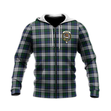 Graham Dress Tartan Knitted Hoodie with Family Crest