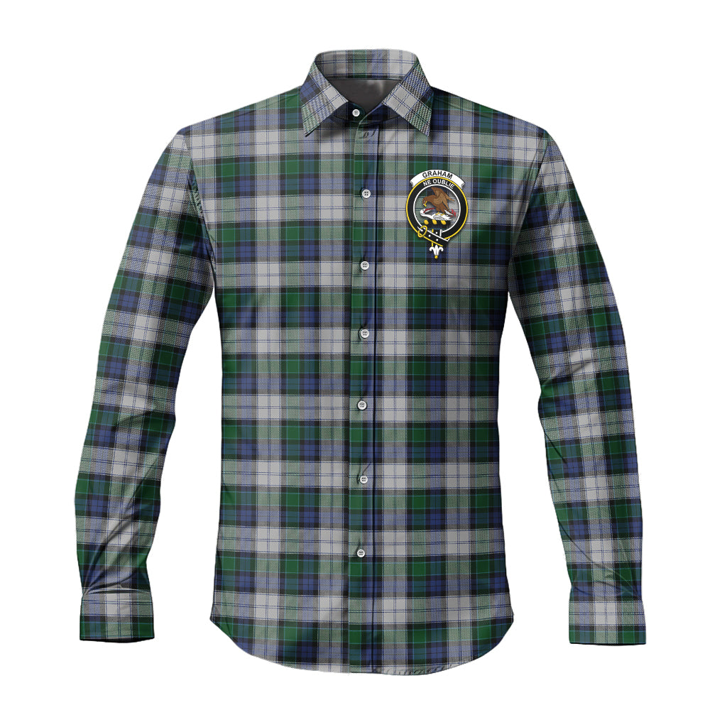 graham-dress-tartan-long-sleeve-button-up-shirt-with-family-crest