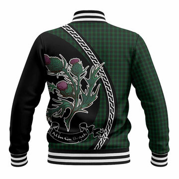 Graham Family Crest Tartan Baseball Jacket Alba Thistle Inspired