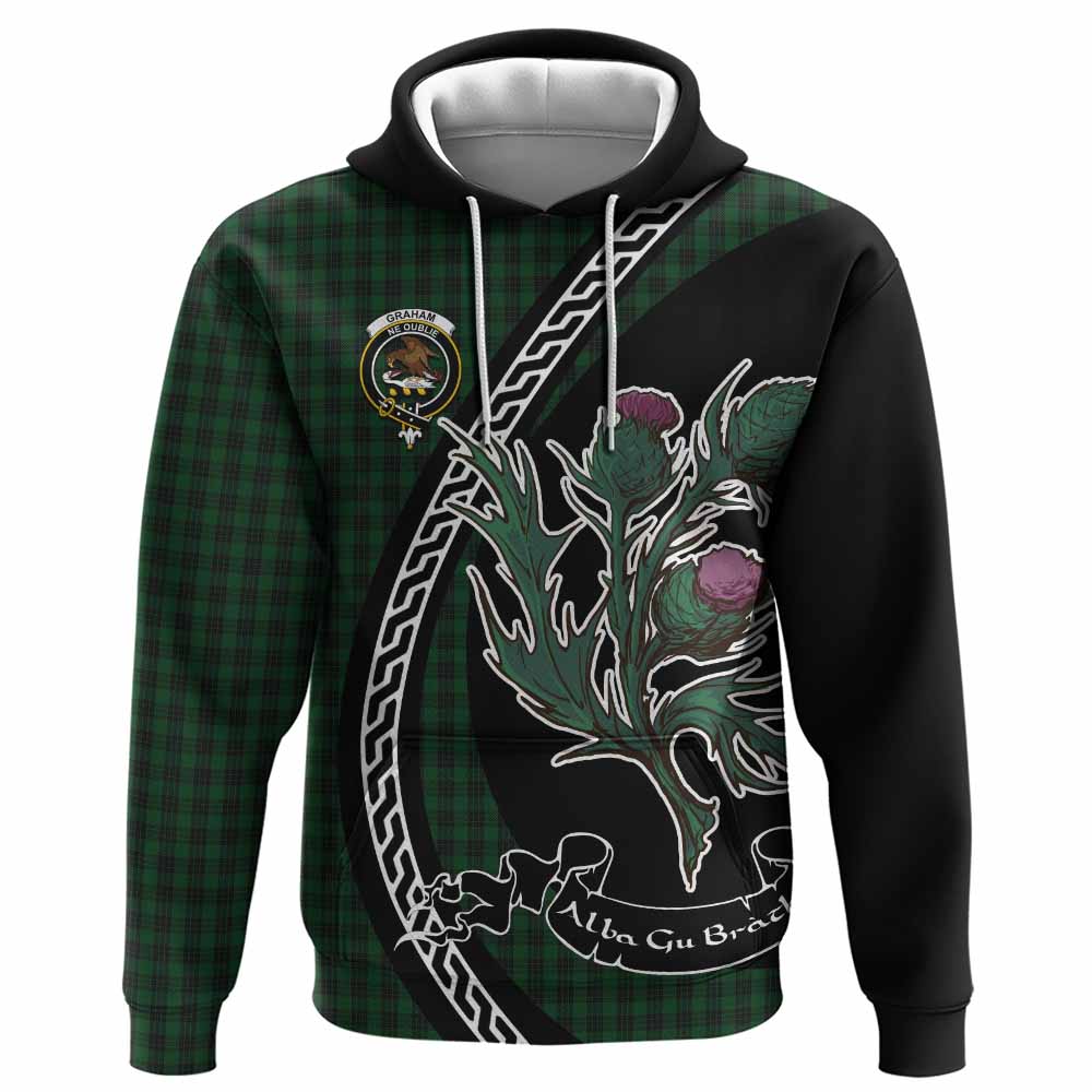 Graham Family Crest Tartan Hoodie Alba Thistle Inspired - Tartan Vibes Clothing
