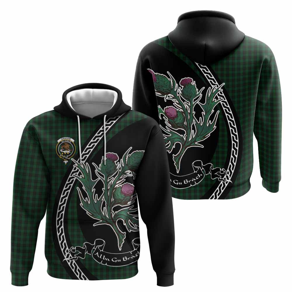 Graham Family Crest Tartan Hoodie Alba Thistle Inspired - Tartan Vibes Clothing