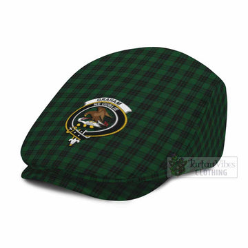 Graham Family Crest Tartan Jeff Cap, Tartan Flat Cap