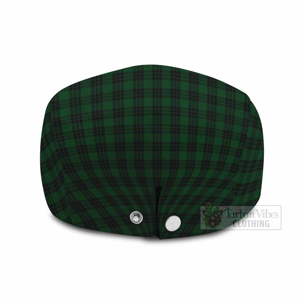 Graham Family Crest Tartan Jeff Cap, Tartan Flat Cap