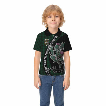Graham Family Crest Tartan Kid Polo Shirt Alba Thistle Inspired - Tartan Vibes Clothing