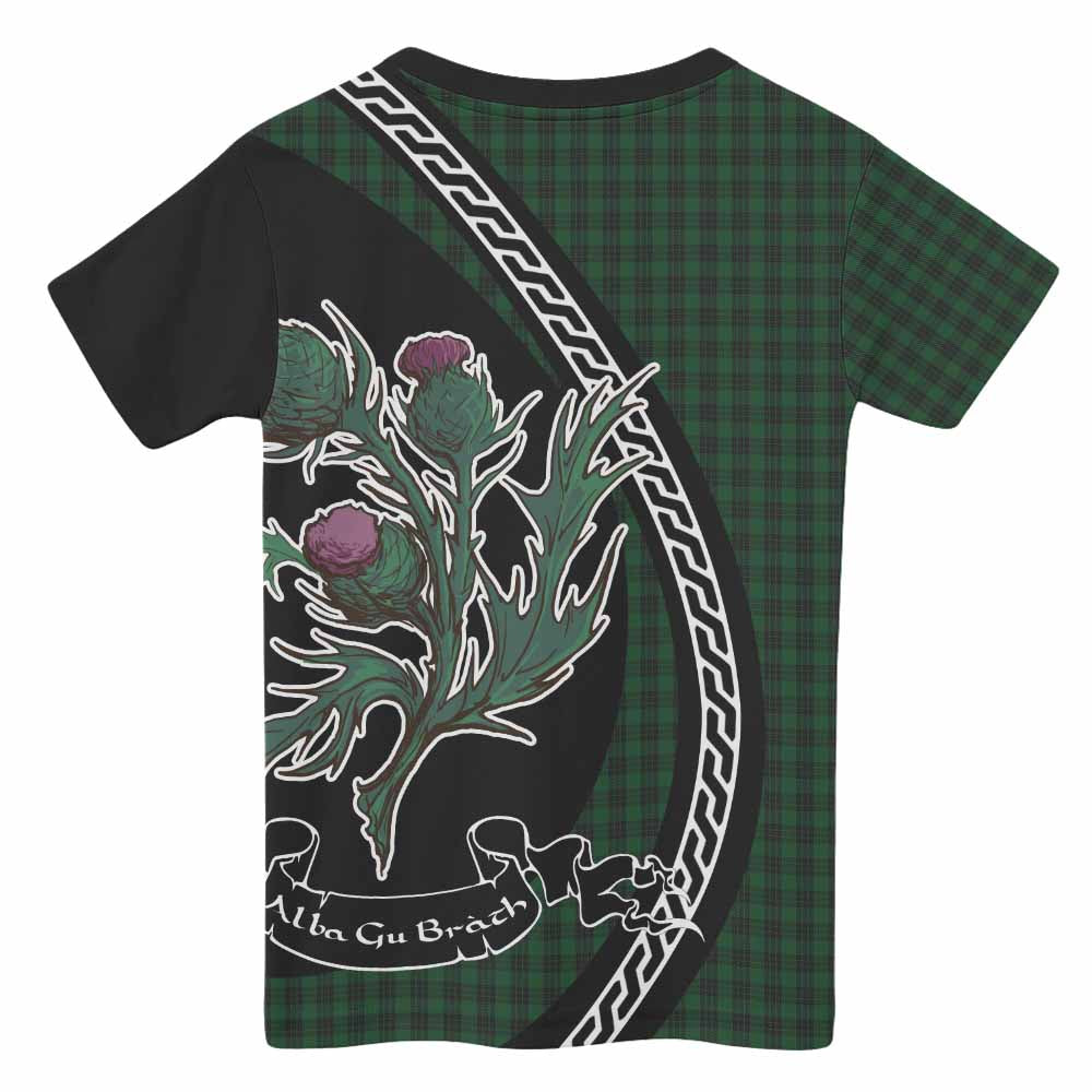 Graham Family Crest Tartan Kid T-shirt Alba Thistle Inspired - Tartan Vibes Clothing