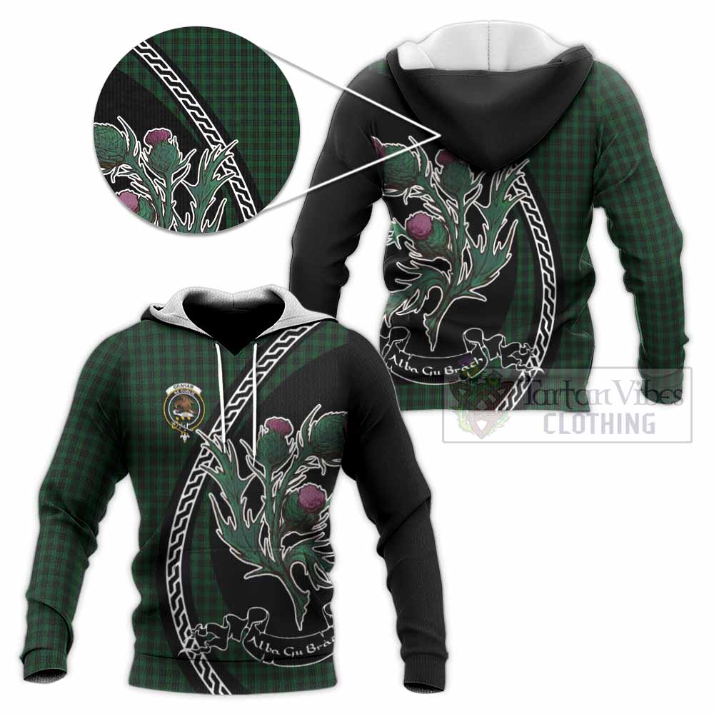 Graham Family Crest Tartan Knitted Hoodie Alba Thistle Inspired - Tartan Vibes Clothing