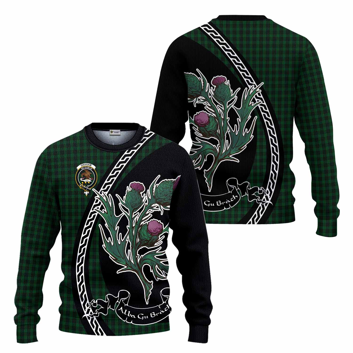 Graham of Menteith Modern Tartan Crest T-shirt main image 0