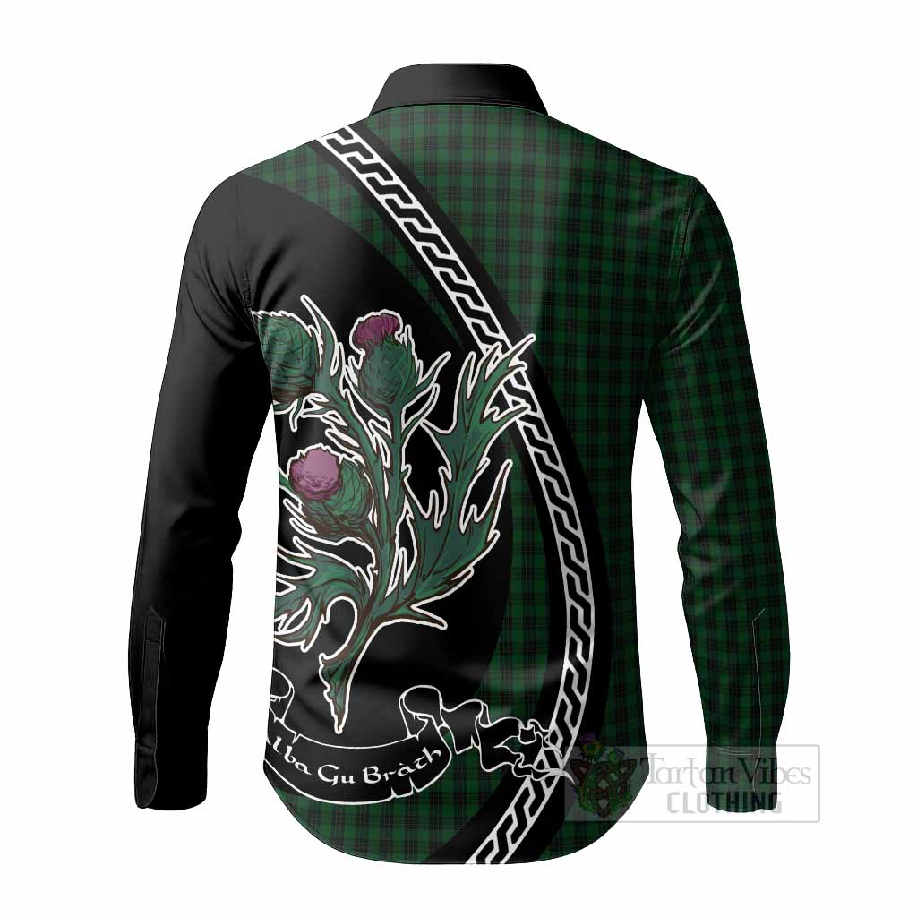 Graham Family Crest Tartan Long Sleeve Button Shirts Alba Thistle Inspired - Tartan Vibes Clothing