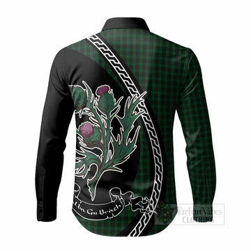 Graham Family Crest Tartan Long Sleeve Button Shirts Alba Thistle Inspired