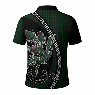 Graham Family Crest Tartan Polo Shirt Alba Thistle Inspired