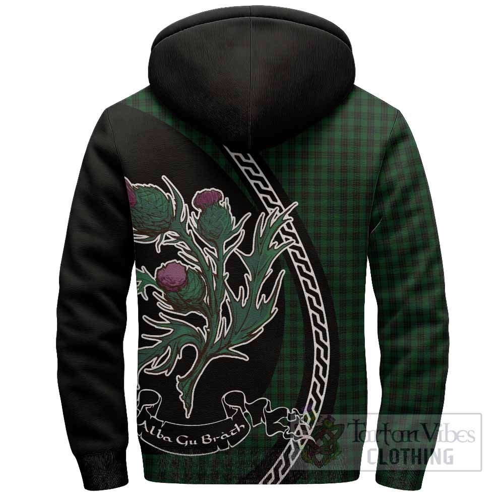 Graham Family Crest Tartan Sherpa Hoodie Alba Thistle Inspired - Tartan Vibes Clothing