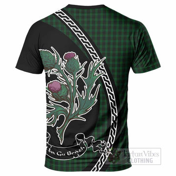 Graham Family Crest Tartan T-Shirt Alba Thistle Inspired