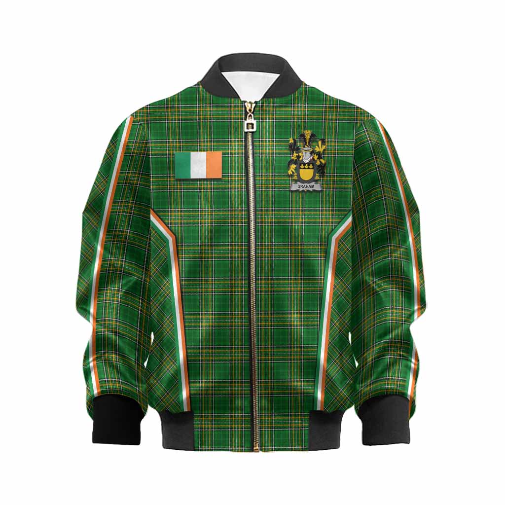 Graham Irish Clan Coat of Arm Tartan Kid Bomber Jacket Flag Style