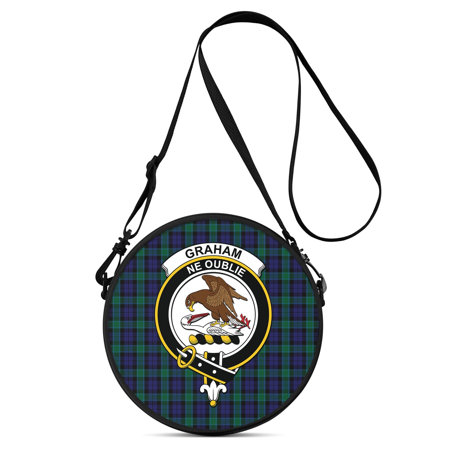 graham-of-menteith-tartan-round-satchel-bags-with-family-crest