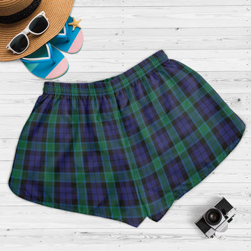 Graham of Menteith Tartan Womens Shorts with Family Crest