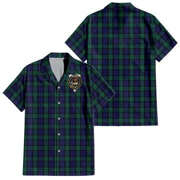 graham-of-menteith-tartan-short-sleeve-button-down-shirt-with-family-crest