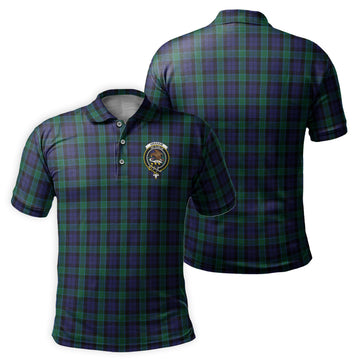 Graham of Menteith Tartan Men's Polo Shirt with Family Crest