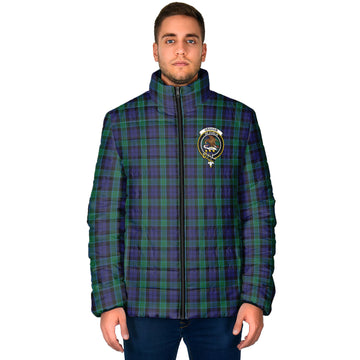 Graham of Menteith Tartan Padded Jacket with Family Crest