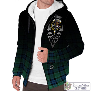 Graham of Menteith Ancient Tartan Sherpa Hoodie Featuring Alba Gu Brath Family Crest Celtic Inspired