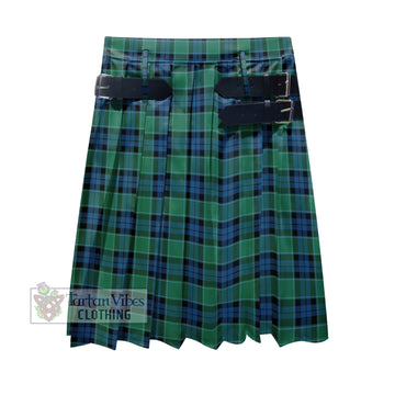 Graham of Menteith Ancient Tartan Men's Pleated Skirt - Fashion Casual Retro Scottish Kilt Style