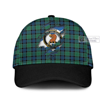 Graham of Menteith Ancient Tartan Classic Cap with Family Crest In Me Style