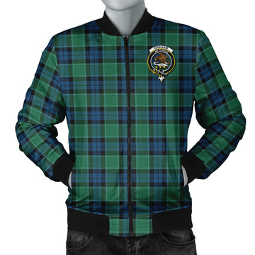 Graham of Menteith Ancient Tartan Bomber Jacket with Family Crest