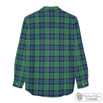 Graham of Menteith Ancient Tartan Womens Casual Shirt with Family Crest