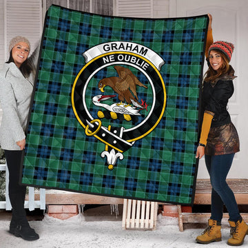 graham-of-menteith-ancient-tartan-quilt-with-family-crest