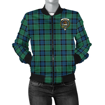 Graham of Menteith Ancient Tartan Bomber Jacket with Family Crest
