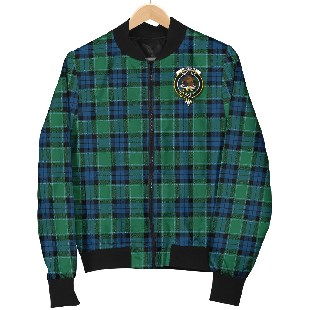 graham-of-menteith-ancient-tartan-bomber-jacket-with-family-crest