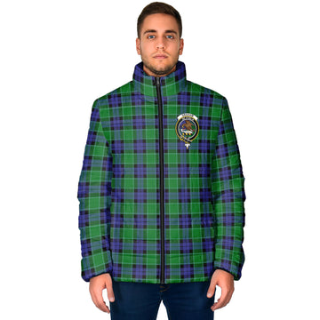 Graham of Menteith Modern Tartan Padded Jacket with Family Crest