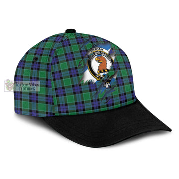 Graham of Menteith Modern Tartan Classic Cap with Family Crest In Me Style