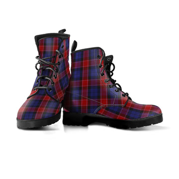 Graham of Menteith Red Tartan Leather Boots
