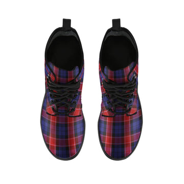 Graham of Menteith Red Tartan Leather Boots