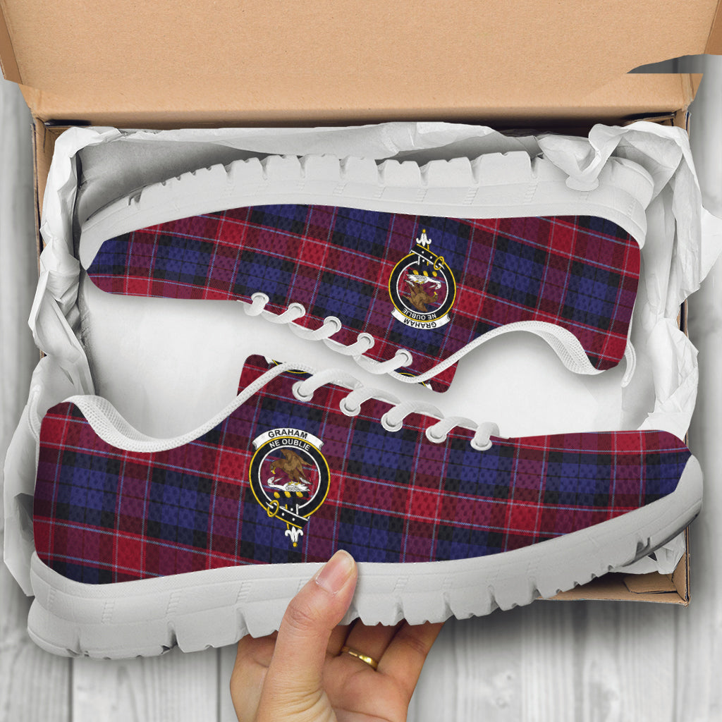 graham-of-menteith-red-tartan-sneakers-with-family-crest