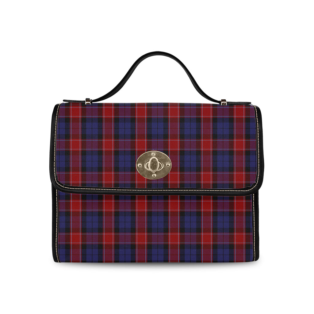 graham-of-menteith-red-tartan-leather-strap-waterproof-canvas-bag