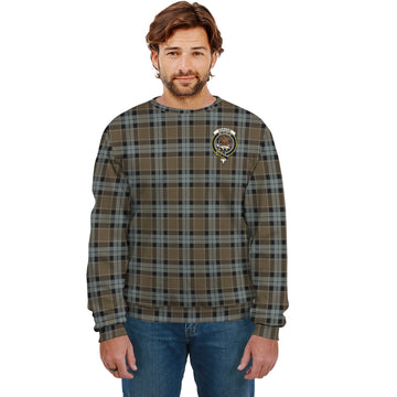 Graham of Menteith Weathered Tartan Sweatshirt with Family Crest