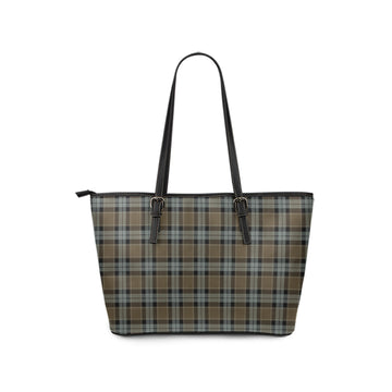 Graham of Menteith Weathered Tartan Leather Tote Bag
