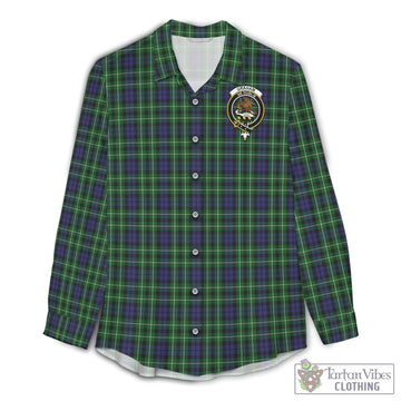 Graham of Montrose Tartan Womens Casual Shirt with Family Crest