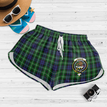 Graham of Montrose Tartan Womens Shorts with Family Crest