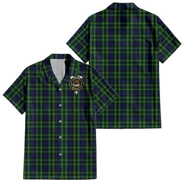 graham-of-montrose-tartan-short-sleeve-button-down-shirt-with-family-crest