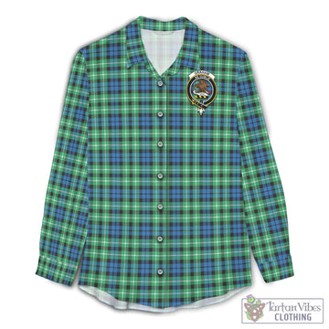 Graham of Montrose Ancient Tartan Womens Casual Shirt with Family Crest