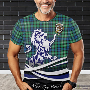 Graham of Montrose Ancient Tartan T-Shirt with Alba Gu Brath Regal Lion Emblem