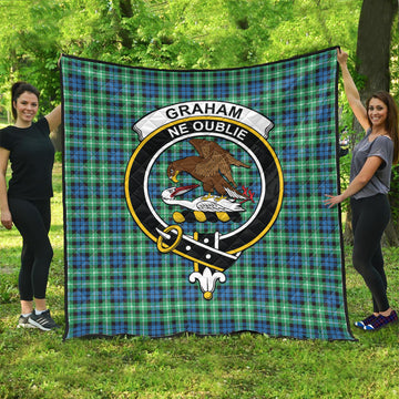 graham-of-montrose-ancient-tartan-quilt-with-family-crest