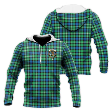 Graham of Montrose Ancient Tartan Knitted Hoodie with Family Crest