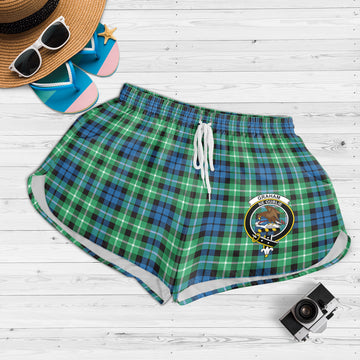 Graham of Montrose Ancient Tartan Womens Shorts with Family Crest